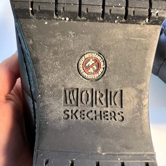 Work Sketchers Womens Slip on Shoes Slip Resistant Sole Black Size 8 - Picture 10 of 14